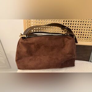 Real Leather Suede Shoulder/ Crossbody Bag. Never worn!